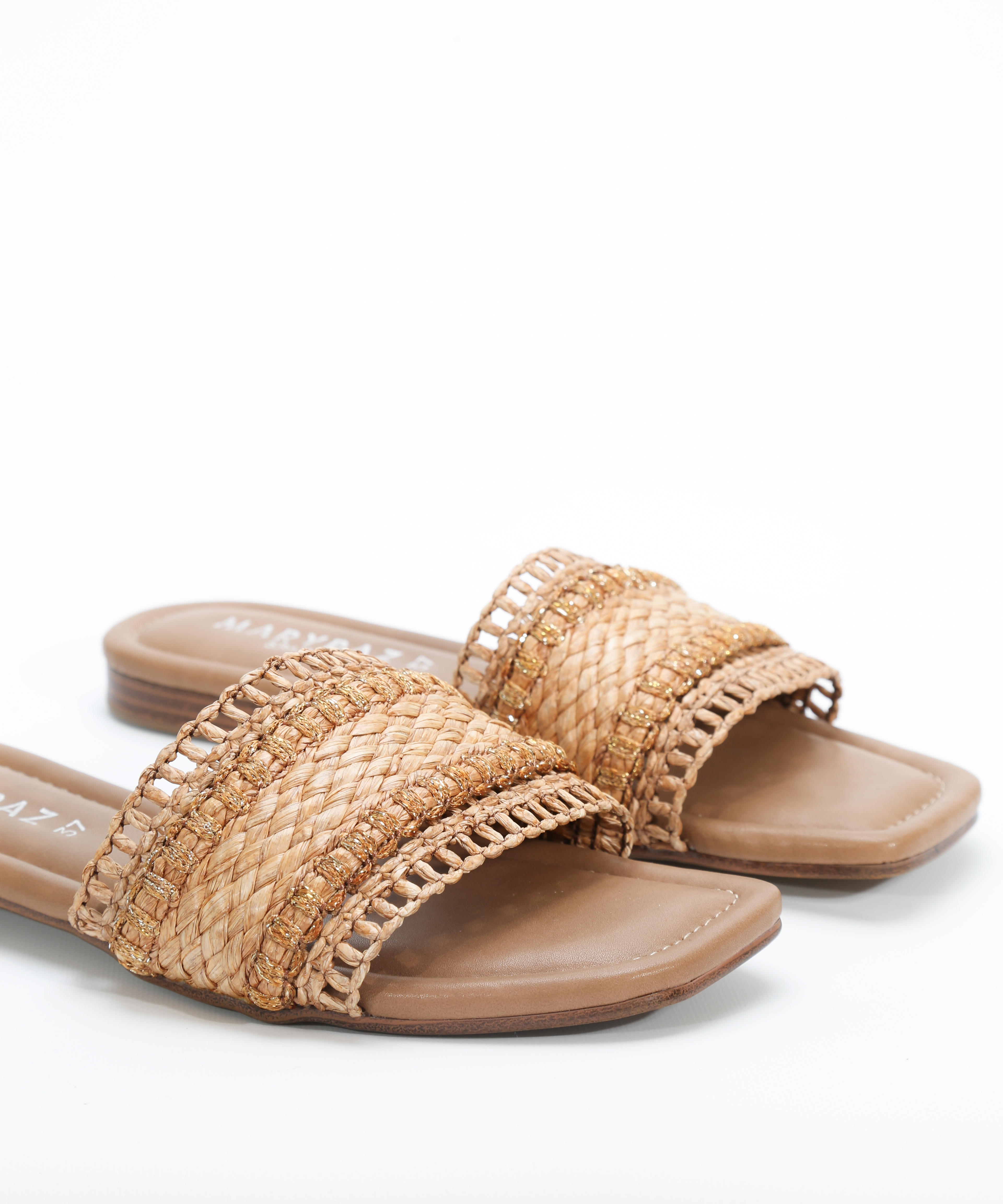 Sandalias planas rafia image number null